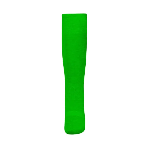 THC RUN KIDS Mid-calf sports sock for children Lime green