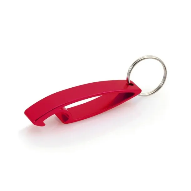  Keyring, bottle opener red