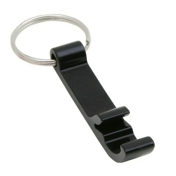  Keyring, bottle opener black