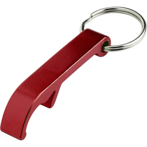  Keyring, bottle opener red