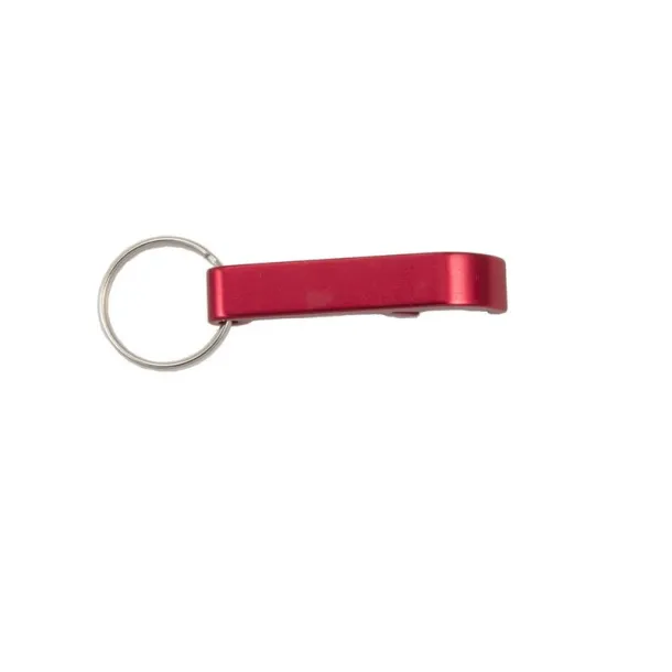  Keyring, bottle opener red