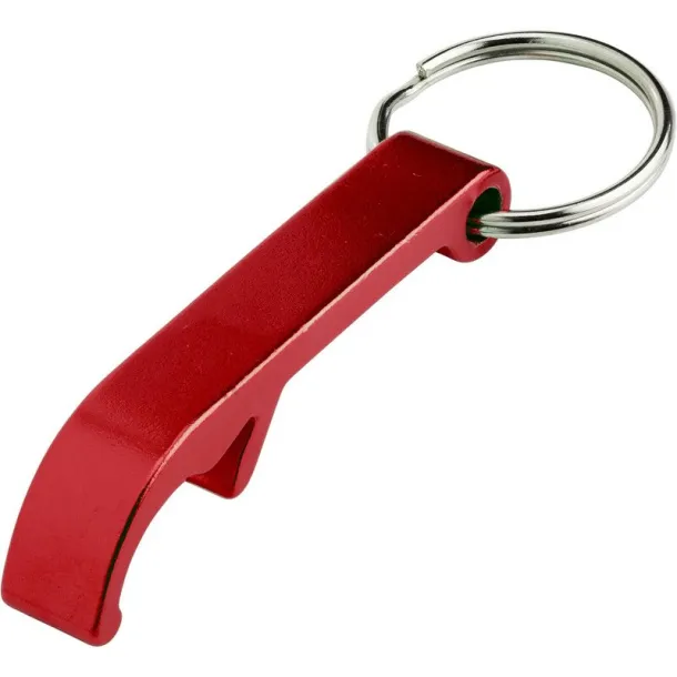  Keyring, bottle opener red