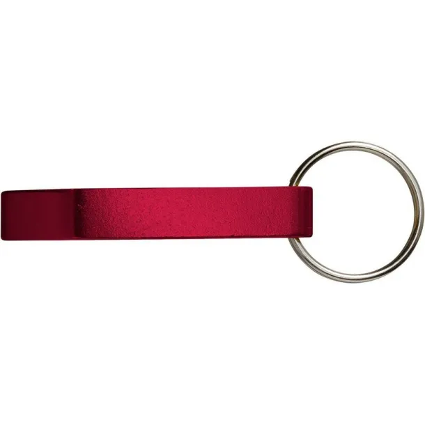  Keyring, bottle opener red