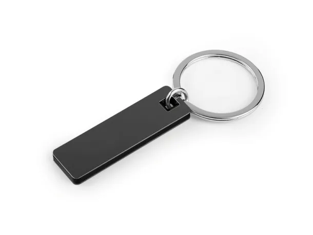 PIANO COLORE Metal keyring Black