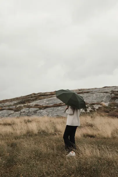 VINGA Baltimore AWARE™ RPET 21" kišobran - Vinga Zelena