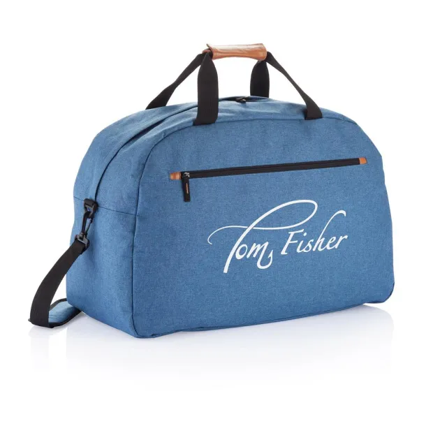  Fashion duo tone travel bag PVC free - XD Collection Blue