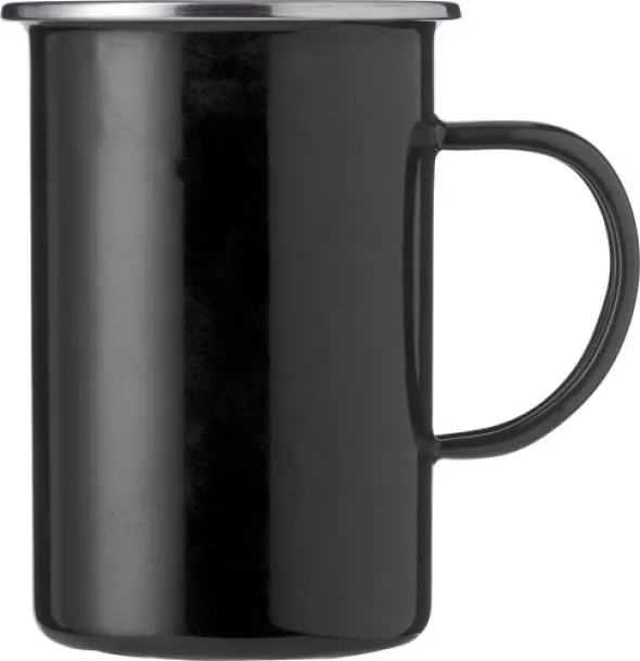 Ayden Enamel mug (450 ml) Crna