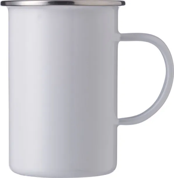 Ayden Enamel mug (450 ml) white