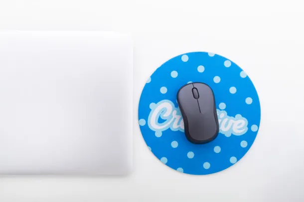 CreaFelt Cursor Round RPET personalizirana podloga za miš Bijela