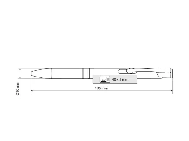 OGGI metal ball pen White