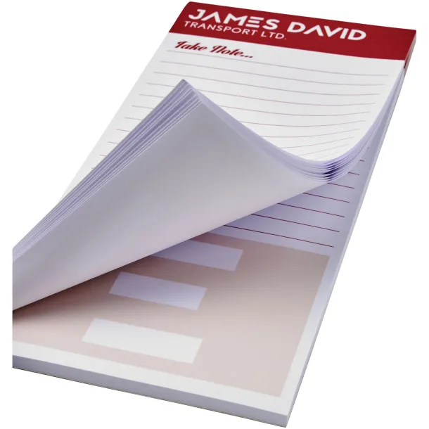 Desk-Mate® 1/3 A4 notepad - Unbranded White