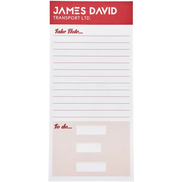 Desk-Mate® 1/3 A4 notepad - Unbranded White