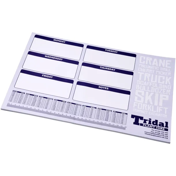 Desk-Mate® A2 notepad - Unbranded White