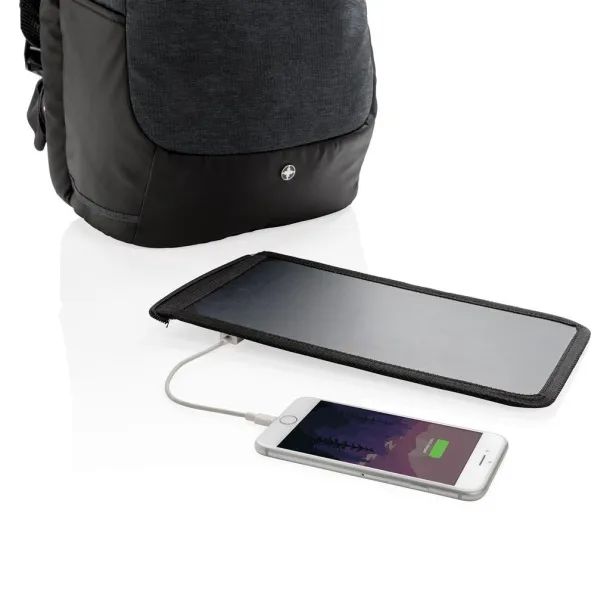  Swiss Peak eclipse solar backpack Black
