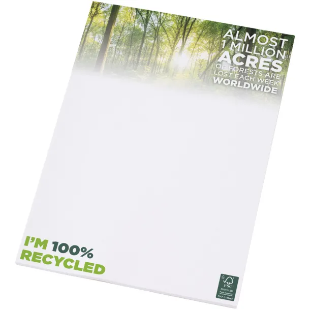 Desk-Mate® A4 recycled notepad - Unbranded White