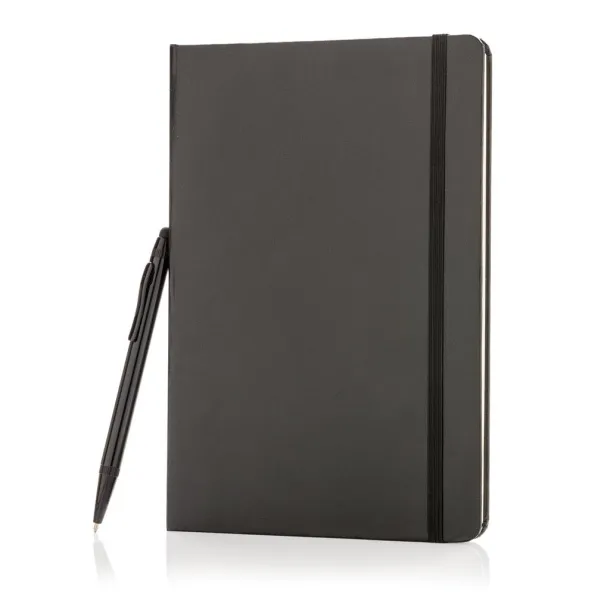  Standard hardcover A5 notebook with stylus pen Black