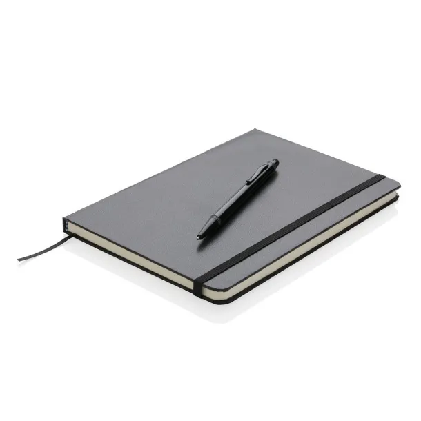  Standard hardcover A5 notebook with stylus pen Black