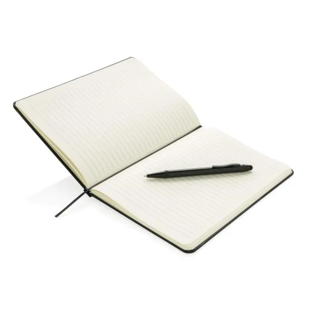  Standard hardcover A5 notebook with stylus pen Black
