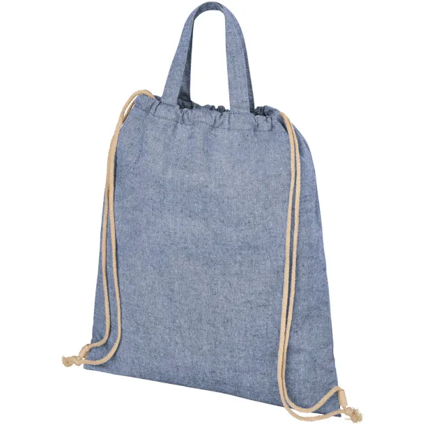 Pheebs 210 g/m² reciklirana torba s vezicama - Unbranded Heather blue