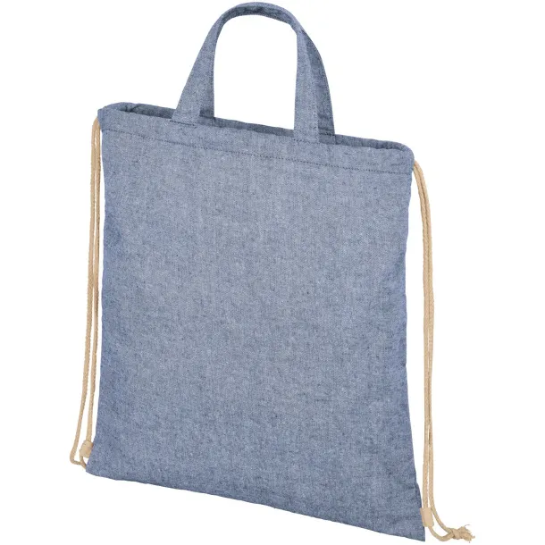 Pheebs 210 g/m² reciklirana torba s vezicama - Unbranded Heather blue