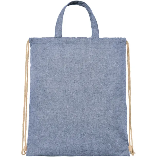 Pheebs 210 g/m² reciklirana torba s vezicama - Unbranded Heather blue