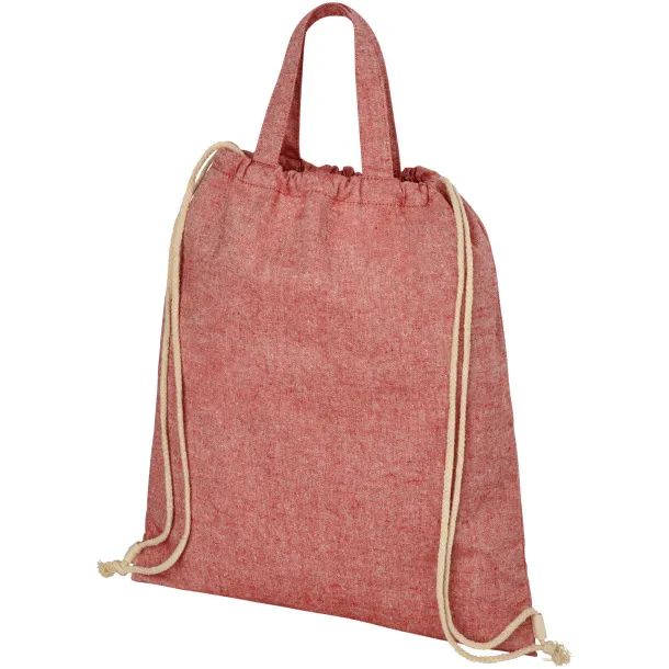 Pheebs 210 g/m² reciklirana torba s vezicama - Unbranded Heather red