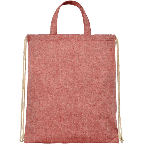 Pheebs 210 g/m² reciklirana torba s vezicama - Unbranded Heather red