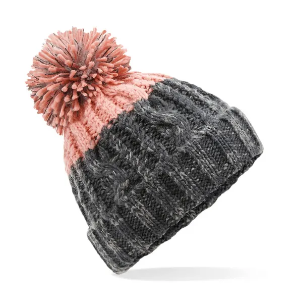  Apres Beanie - Beechfield Graphite Grey Blush