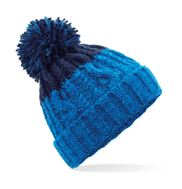  Apres Beanie - Beechfield Azure Blue Oxford Navy