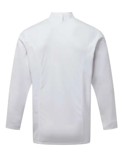  CHEF'S LONG SLEEVE COOLCHECKER® JACKET WITH MESH BACK PANEL - Premier White