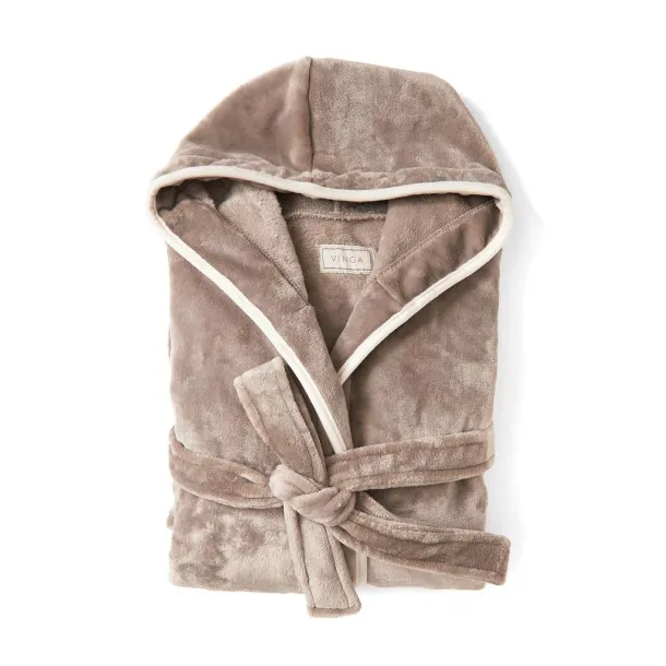  VINGA Louis luxury plush RPET robe - Vinga Grey 