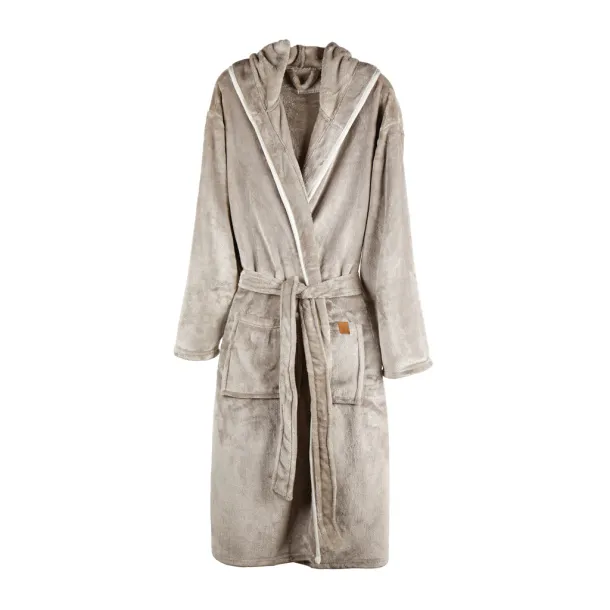  VINGA Louis luxury plush RPET robe - Vinga Grey 