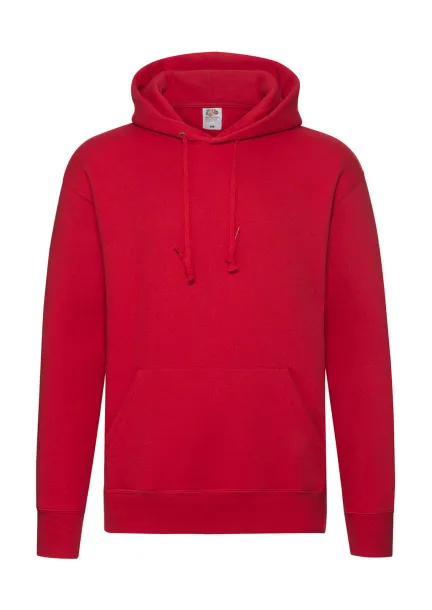  Premium Hooded Sweat - Fruit of the Loom Crvena