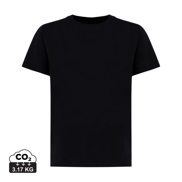  Iqoniq Koli kids lightweight recycled cotton t-shirt - iqoniq Black 