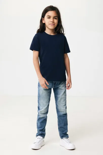  Iqoniq Koli kids lightweight recycled cotton t-shirt - iqoniq blue 