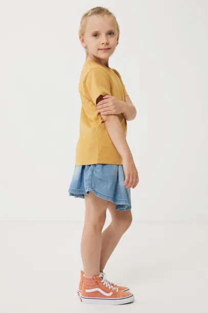  Iqoniq Koli kids lightweight recycled cotton t-shirt - iqoniq yellow 