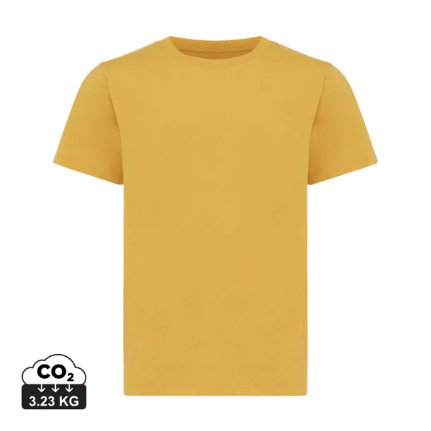  Iqoniq Koli kids lightweight recycled cotton t-shirt - iqoniq yellow 