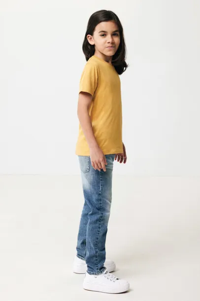  Iqoniq Koli kids lightweight recycled cotton t-shirt - iqoniq yellow 