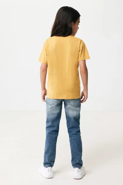  Iqoniq Koli kids lightweight recycled cotton t-shirt - iqoniq yellow 