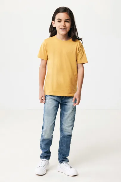  Iqoniq Koli kids lightweight recycled cotton t-shirt - iqoniq yellow 