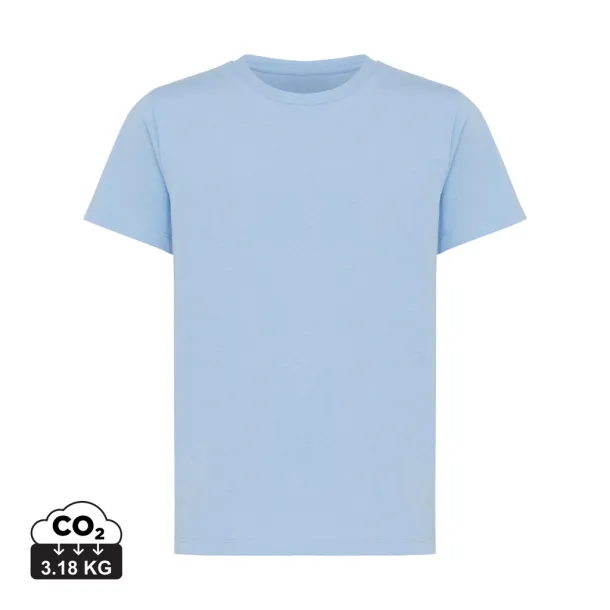  Iqoniq Koli kids lightweight recycled cotton t-shirt - iqoniq sky blue