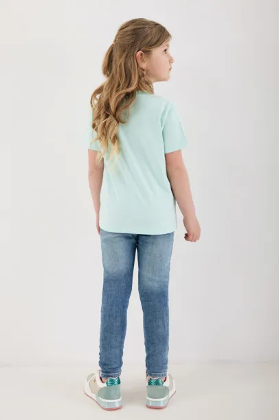  Iqoniq Koli kids lightweight recycled cotton t-shirt - iqoniq crushed mint 