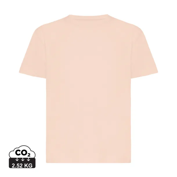  Iqoniq Koli kids lightweight recycled cotton t-shirt - iqoniq peach nectar 