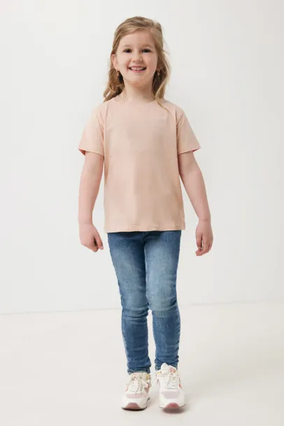  Iqoniq Koli kids lightweight recycled cotton t-shirt - iqoniq peach nectar 