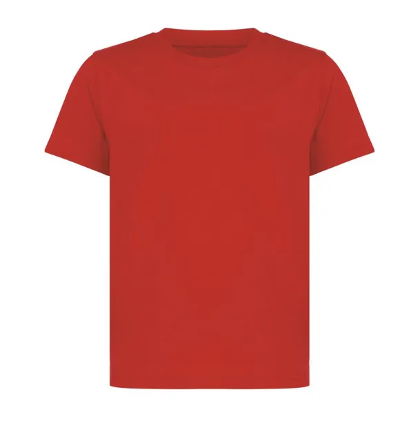  Iqoniq Koli kids lightweight recycled cotton t-shirt - iqoniq Red 