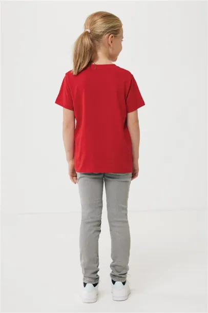  Iqoniq Koli kids lightweight recycled cotton t-shirt - iqoniq Crvena