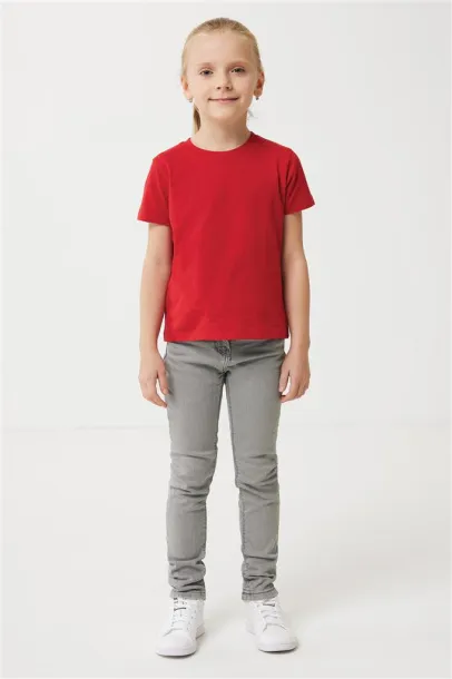  Iqoniq Koli kids lightweight recycled cotton t-shirt - iqoniq Crvena