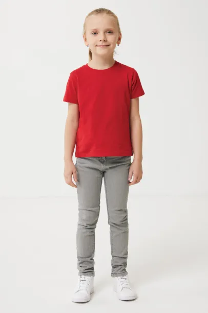  Iqoniq Koli kids lightweight recycled cotton t-shirt - iqoniq Crvena