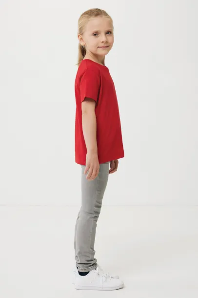  Iqoniq Koli kids lightweight recycled cotton t-shirt - iqoniq Crvena