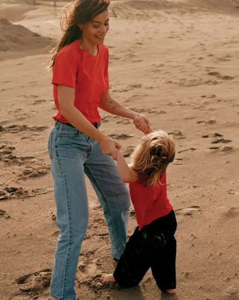  Iqoniq Koli kids lightweight recycled cotton t-shirt - iqoniq Crvena